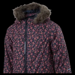 Best Name It Snow08 Suit Mini Flower Blue Blå