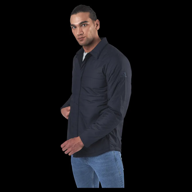 Salomon Snowshelter Insulated Shirt Blue Blå Outlet