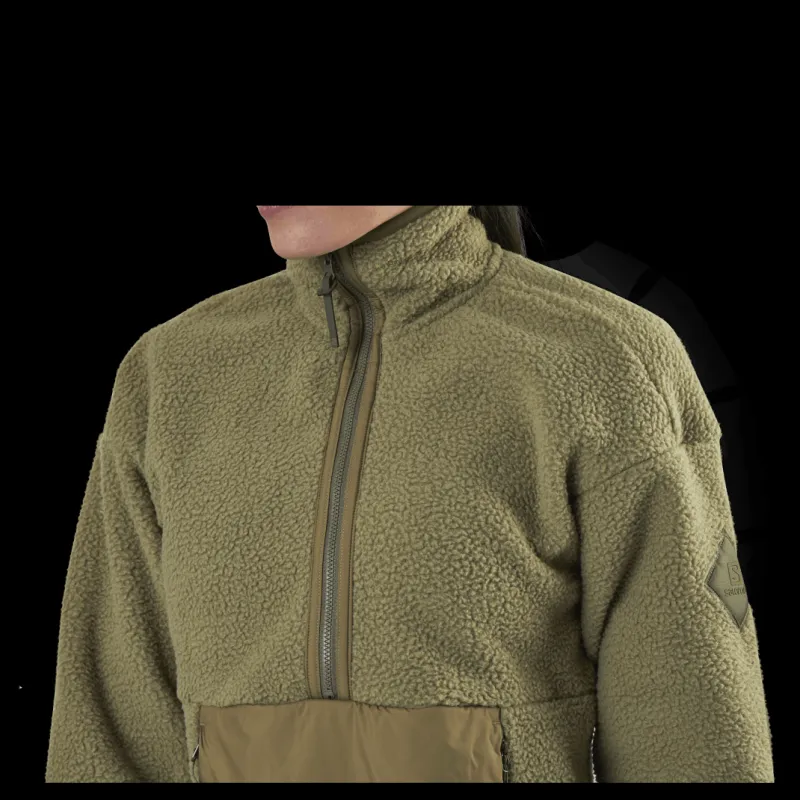 Clearance Salomon Snowshelter Teddy Half Zip Green