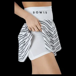 BOW19 Sofia/print Skirt Thin Stripe White/black Flerfärgad Best