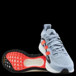 Hot adidas SolarGlide 4 Shoes Halo Silver / Solar Red / Core Black Flerfärgad