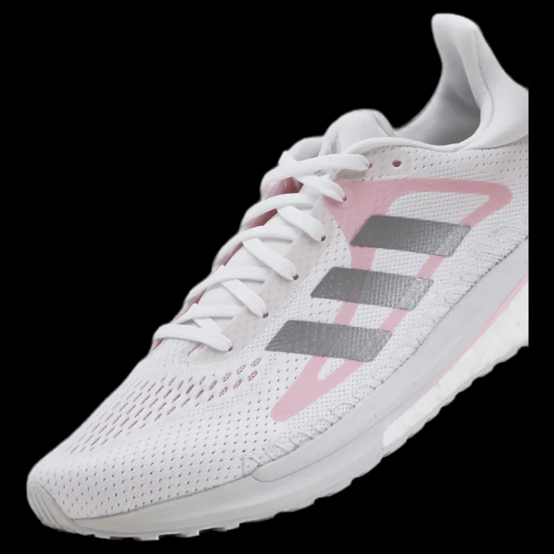 adidas SolarGlide Shoes Cloud White / Silver Metallic / Fresh Candy Vit Discount