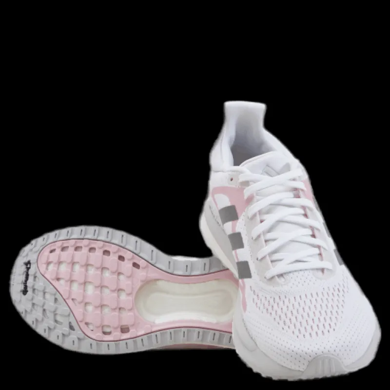 adidas SolarGlide Shoes Cloud White / Silver Metallic / Fresh Candy Vit Discount