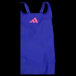 adidas Solid Small Logo Swimsuit Royal Blue / Lucid Pink Blå New