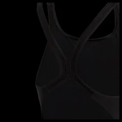 adidas Solid Small Logo Swimsuit Black / White Svart Clearance