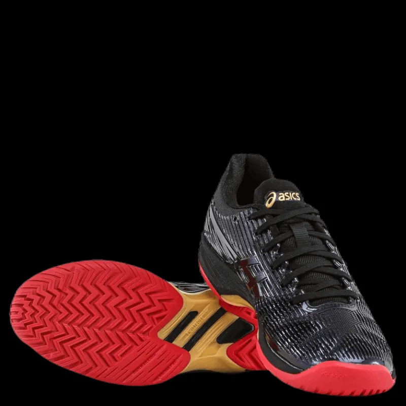Clearance ASICS Solution Speed FF L.E. W Black/Gold Svart och Guld