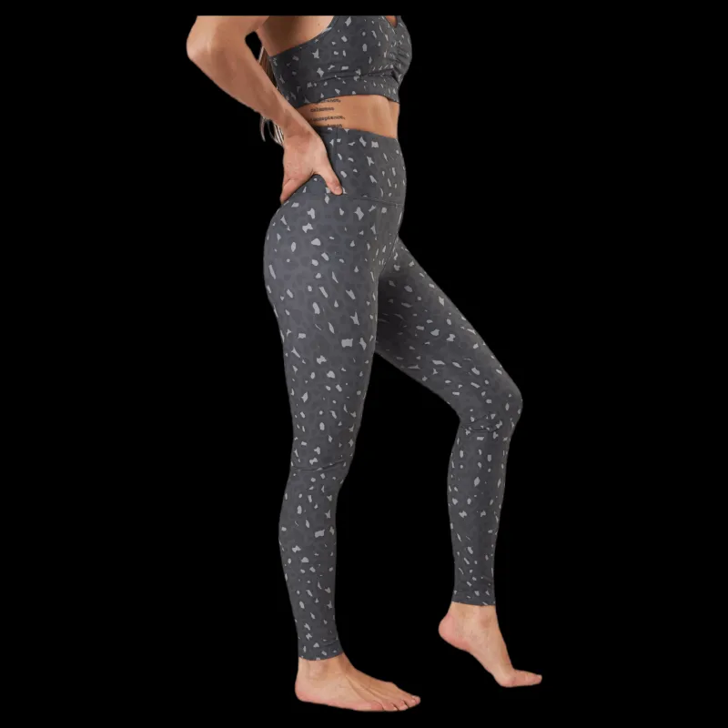 BLACC Soul Peached Leggings Patterned/Grey Mönstrad och Grå