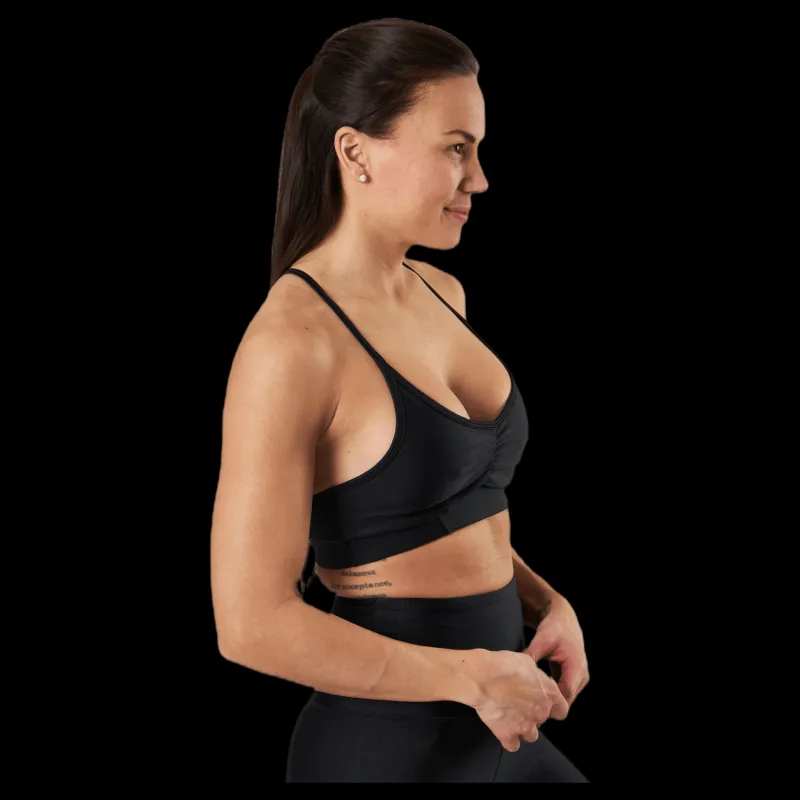 Online BLACC Soul Ruched Bra Black Svart