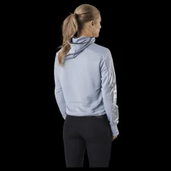 New adidas Space Race Hoodie Women Halo Silver Grå