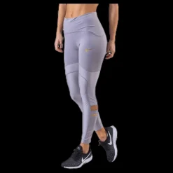 Nike Speed 7/8 Glam Tight Grey/Gold Grå Online