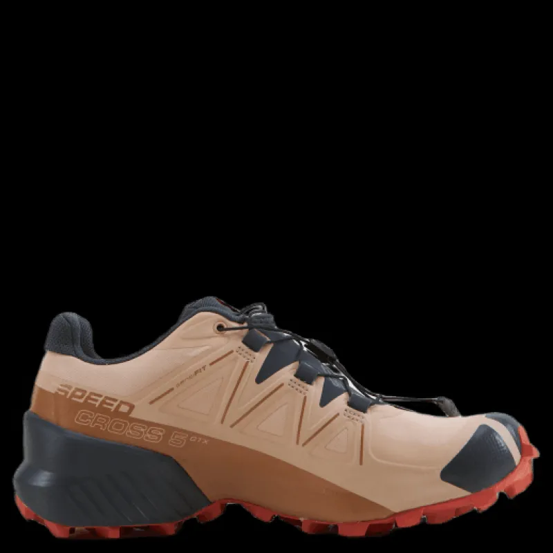 Best Salomon Speedcross 5 Gtx W Sirocco/mocha Mousse/mecca Ora Flerfärgad