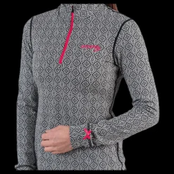 Online Odd Molly Spin To Win Mid Layer Top White/Black Vit och Svart