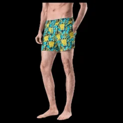 Hot Happy Socks Sponge Bob Swim Shorts Blue/Yellow Blå och Gul