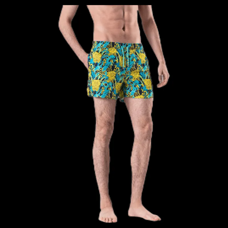 Hot Happy Socks Sponge Bob Swim Shorts Blue/Yellow Blå och Gul