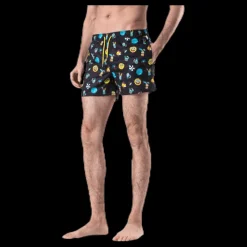 Happy Socks Sponge Bob Swim Shorts Black Svart Online