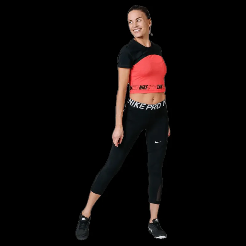 Nike Sport Don't Rest Top SS Orange Svart Discount