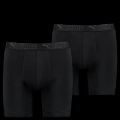 Discount Puma Sport Microfiber Long Boxer 2p Black Svart