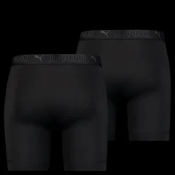 Discount Puma Sport Microfiber Long Boxer 2p Black Svart