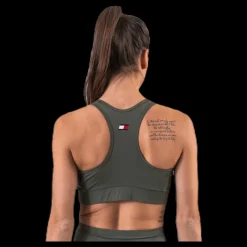 Tommy Hilfiger Sport Sports Bra Logo Mid Green Grön Online