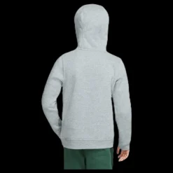 Nike Sportswear Club Big Kids' Pullover Hoodie CARBON HEATHER/WHITE Grå New