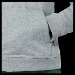 Nike Sportswear Club Big Kids' Pullover Hoodie CARBON HEATHER/WHITE Grå New