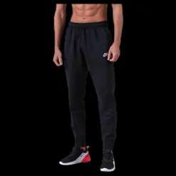 Discount Nike Sportswear Club Fleece Joggers BLACK/BLACK/WHITE Svart
