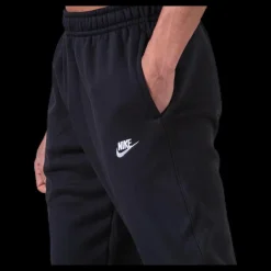 Discount Nike Sportswear Club Fleece Joggers BLACK/BLACK/WHITE Svart