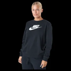 Nike Sportswear Club Fleece Women's Crew BLACK/WHITE Blå Sale