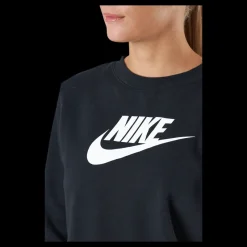 Nike Sportswear Club Fleece Women's Crew BLACK/WHITE Blå Sale