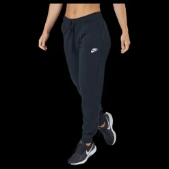 Nike Sportswear Club Fleece Women's Mid-Rise Joggers BLACK/WHITE Svart Best