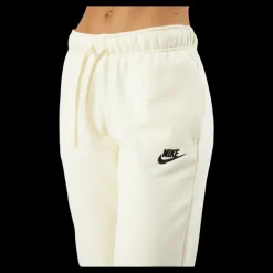 Sale Nike Sportswear Club Fleece Women's Mid-Rise Joggers COCONUT MILK/BLACK Beige