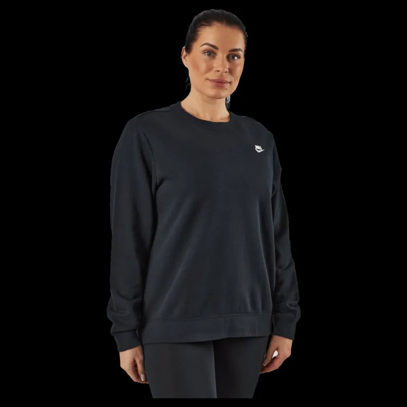 Nike Sportswear Club Fleece Women's Crew BLACK/WHITE Blå Clearance