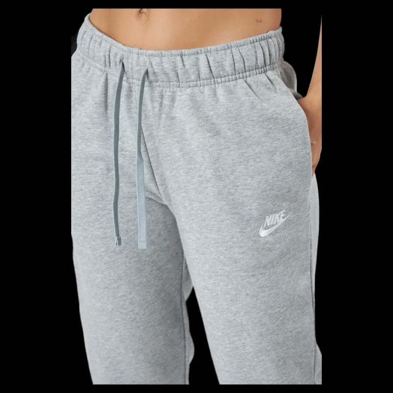Nike Sportswear Club Fleece Women's Mid-Rise Joggers DK GREY HEATHER/WHITE Grå Clearance