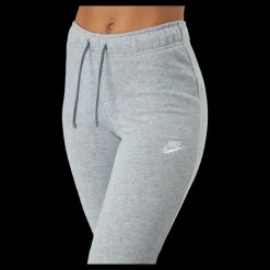 Nike Sportswear Club Fleece Women's Mid-Rise Pants DK GREY HEATHER/WHITE Grå Discount