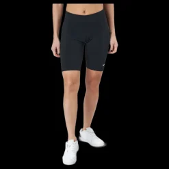 Nike Sportswear Essential Women's Mid-Rise Bike Shorts BLACK/WHITE Svart Sale