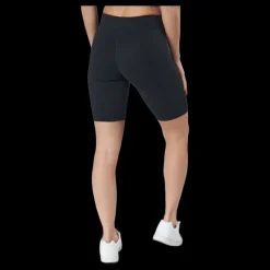 Nike Sportswear Essential Women's Mid-Rise Bike Shorts BLACK/WHITE Svart Sale