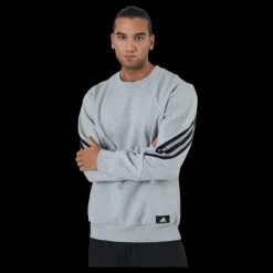 adidas Sportswear Future Icons Three Stripes Crew Medium Grey Heather Grå