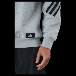 adidas Sportswear Future Icons Three Stripes Crew Medium Grey Heather Grå