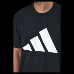 Discount adidas Sportswear Future Icons Three Bar Tee Black Svart
