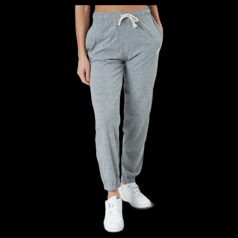 Hot Nike Sportswear Gym Vintage Women's Pants DK GREY HEATHER/WHITE Grå