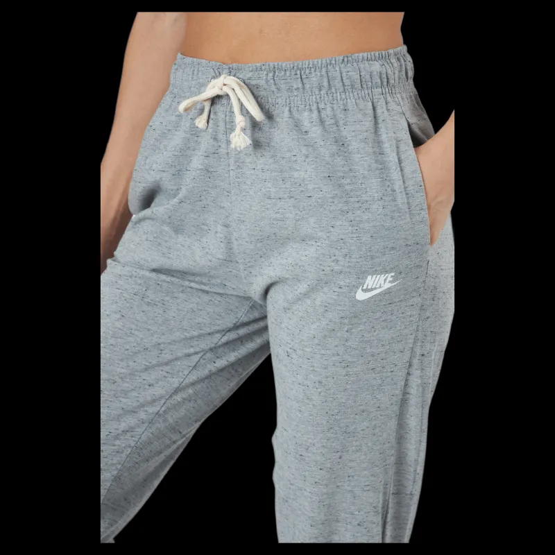 Hot Nike Sportswear Gym Vintage Women's Pants DK GREY HEATHER/WHITE Grå
