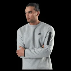Nike Sportswear Tech Fleece Men's Crew Sweatshirt DK GREY HEATHER/BLACK Grå Online