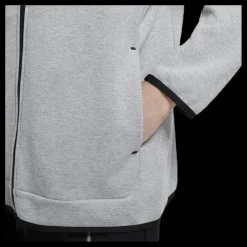 Nike Sportswear Tech Fleece Men's Full-Zip Hoodie DK GREY HEATHER/BLACK Grå Best
