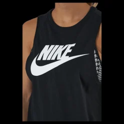 Nike Sportswear Women's Muscle Tank Black/white Svart Clearance