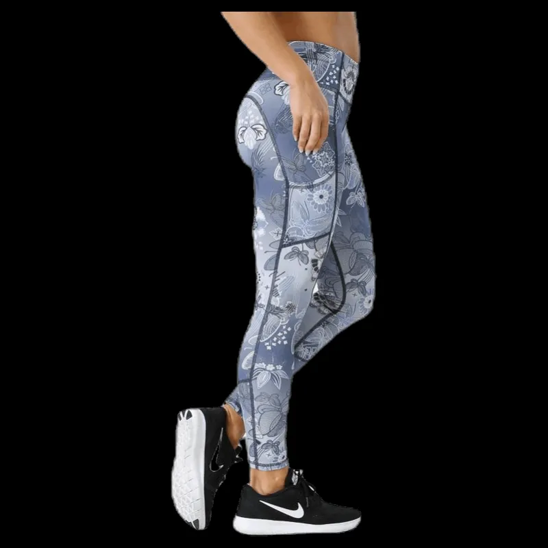 New Odd Molly Sprinter Leggings Blue Blå