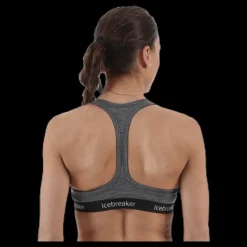 New Icebreaker Sprite Racerback Bra Grey Grå