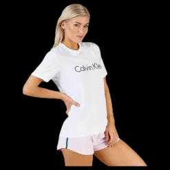 Sale Calvin Klein S/S Crew Neck White Vit