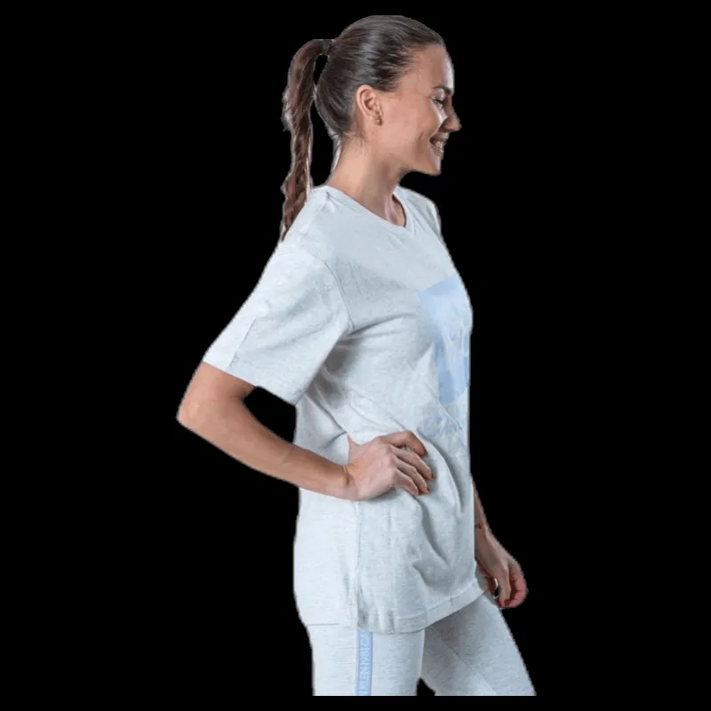 Hot Calvin Klein S/S Crew Neck White/Grey Vit och Grå