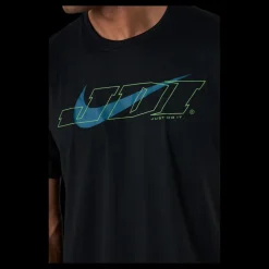 Nike SS Top Green/Black Svart Discount