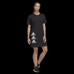 Online adidas Stack T Dress White/Black Svart